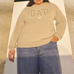 GAP Logo Light Tan Crewneck